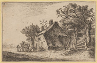 KG 04520
<br/>
Reizigers voor een herberg
<br/>
<em>Waterloo, Anthonie, (1609-1690)</em>